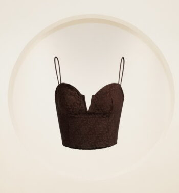 Blonde Lace Bustier Top